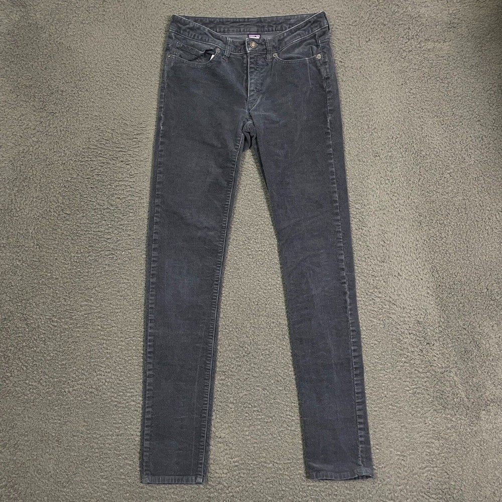 Patagonia Pants Womens 27 Blue Fitted Corduroy Pants Slim Fit Stretch 27x31